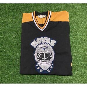 Vintage Georgetown Hoyas jersey mens extra large black hockey 1990s short sleeve